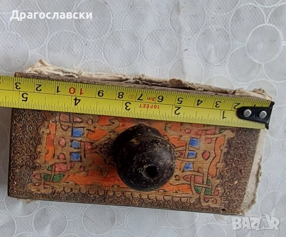 СТАРА дървена МАСТИЛНИЦА и  3 бр. попивателни, попивателна, снимка 14 - Антикварни и старинни предмети - 28898797