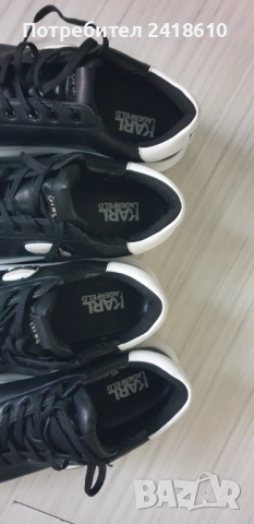 Karl Lagerfeld Leather Mens Size 45/29см 44/28 ОРИГИНАЛ! Мъжки спортно - елегантни обувки / кецове/ , снимка 3 - Кецове - 52335896
