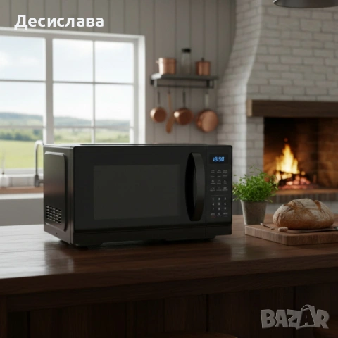 Микровълнова фурна MUHLER MO-7059D 25L, черна, дигитална, снимка 2 - Микровълнови - 53508531