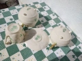 Комплект 4 Belleek Ирландия - изящен ръчно рисувна порцелан, снимка 8