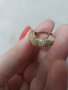  Златен пръстен с изумруди 14 кр. 3.67 гр., снимка 1 - Пръстени - 41687631