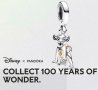 Дизайнерски сребърен висящ елемент Пандора,"Disney 100 years Anniversary",Симба/нов, снимка 1 - Колиета, медальони, синджири - 41758035