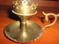 бронзов свещник, снимка 1 - Антикварни и старинни предмети - 36343526