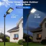 Соларна LED улична лампа 8500 K с датчик и дистанционно, снимка 3