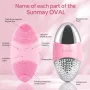 SUNMAY Oval Всичко в едно,звукова четка за почистване на лице,с функция за положителни и отрицателни, снимка 6