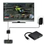 USB-C многопортов адаптерен хъб 3 в 1 с HDMI 4K, USB 3.0, USB Type-C Thunderbolt 3, снимка 3