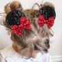 Комплект чанта и шноли за коса Minnie mouse , снимка 3