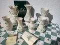 Ръчно рисувани вази Belleek Ирландия, снимка 3