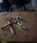 Tritium-BetaLight - Ръчно изработен Steampunk ключодържател със самосветеща тритиева ампула, снимка 3