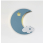 Детска нощна лампа, Луна с облаче, LED, 11x28 см, снимка 2