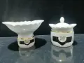 руски порцелан залатой пегас захарница и купа, снимка 1