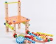 Дървено столче с врътки , конструктор 3в1 всички дървени играчки, снимка 7