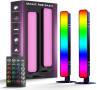 MICTUL RGB LED светлинна лента, с 15 режима за синхронизиране на сцени и музика, дистанционно 
