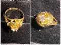 Златен пръстен циркон zlaten prasten gold 585 14 карата, снимка 9