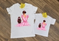 Еднакви тениски за майка и дете БЕЛИ на ПРОМОЦИЯ, снимка 2