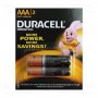 Алкални батерии Duracell AAA, LR03/MN2400, 1.5V, 2бр., снимка 1 - Друга електроника - 35702279
