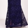 ИЗГОДНО Официална дълга дантелена дамска рокля в тъмно синьо и кралско лилаво от 269 на 179лв, снимка 4