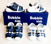 №19-№24, Бебешки сандали за момче BUBBLE KIDS в синьо и в бяло, снимка 5