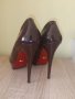 Дамски обувки на висок ток Liici (цвят бордо, 38 размер), снимка 2