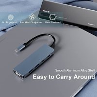 Нов USB C многопортов адаптер докинг станция за MacBook Pro, iPad Pro, снимка 8 - Други - 40647476