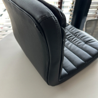 Черна кожена седалка за бар стол, снимка 4 - Столове - 44575687