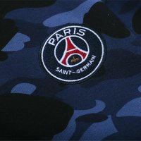 Суичър (блуза с качулка) Bape A Bathing Ape x PSG Collab Blue, снимка 12 - Суичъри - 25804028