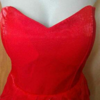 Официална червена рокля с пеплум💕👗 L р-р💕👗 ПРОМОЦИЯ 8лв.❤  код 047, снимка 2 - Рокли - 26190896