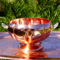 Медна захарница,чаша Venetian Copper Канада. , снимка 2 - Антикварни и старинни предмети - 36470456