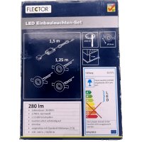 Комплект 3 бр. LED лампи за вграждане FLECTOR 917571 280lm, 3W, 30 000h, 2700K, Energy A+, снимка 3 - Лед осветление - 40027765