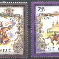 Чисти марки Легенда за Крал Артур 1986 от Сейнт Винсент, снимка 1 - Филателия - 41758315
