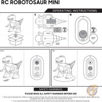 Интерактивна играчка Динозавър Sharper Image DX-2RB 1007122 RC STEM Играчка робот T-Rex, снимка 12 - Електрически играчки - 39940904