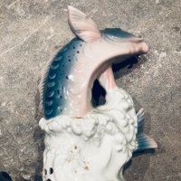 Порцеланова риба - лампа, снимка 5 - Антикварни и старинни предмети - 39311485