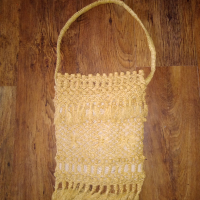 Плетена дамска чанта, снимка 1 - Чанти - 36318241
