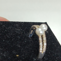 Сребърен пръстен с перли и камъни ЖЕ7, снимка 5 - Пръстени - 44728844