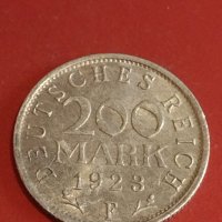 Две монети 200 марки 1923г. Германия Ваймарска република за КОЛЕКЦИОНЕРИ 32054, снимка 3 - Нумизматика и бонистика - 44349018