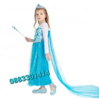 Рокля Елза Замръзналото кралство Frozen , снимка 11 - Детски рокли и поли - 34456068