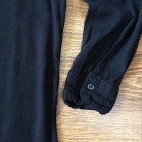 Pieces Класическа черна рокля тип риза, снимка 4 - Рокли - 41676826