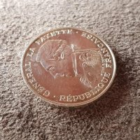 100 франка 1987 Франция СРЕБРО сребърна монета в качество , снимка 3 - Нумизматика и бонистика - 41373024