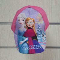 Нова детска шапка с козирка в розов цвят FROZEN (Замръзналото кралство), снимка 1 - Шапки, шалове и ръкавици - 41805489