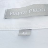Бяла риза MARCO PECCI памук, снимка 14 - Ризи - 41491932