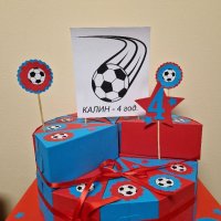 Футболна картонена торта за момчета , снимка 1 - Други - 39421541