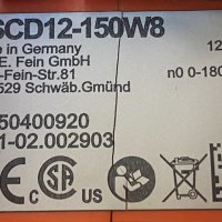 Fein ASCD 12-150 W8 - Акумулаторен ударен гайковерт 3/8'' , снимка 11 - Винтоверти - 41026052