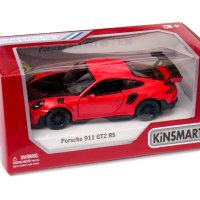 Porsche 911 GT2 RS - мащаб 1:36 на KinSmart моделът е нов в кутийка, снимка 7 - Колекции - 42687511