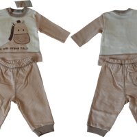Памучен комплект за бебе момченце, снимка 2 - Комплекти за бебе - 44395983