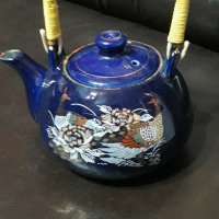 Рисуван порцеланов  чайник, снимка 1 - Аксесоари за кухня - 40131337