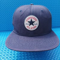 Синя шапка с козирка Converse, снимка 1 - Шапки - 41376756