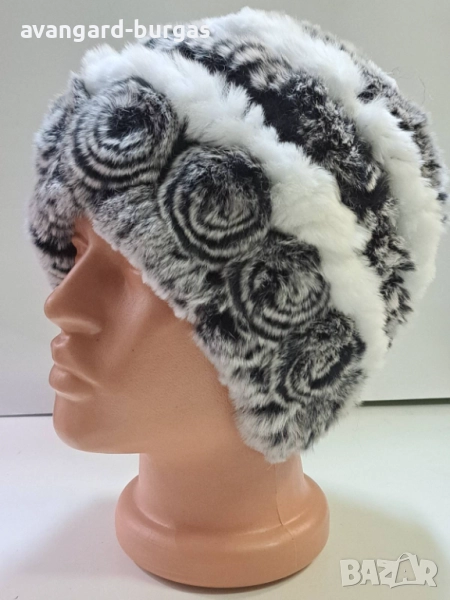 Дамска шапка, лукс Чинчила -228, снимка 1