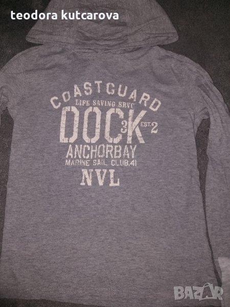 4 тънки блузи с дълъг ръкав, едната с качулка, снимка 1