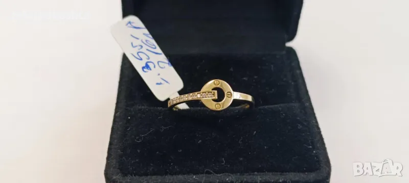 Нов Златен пръстен-1,35гр/14кр, снимка 1