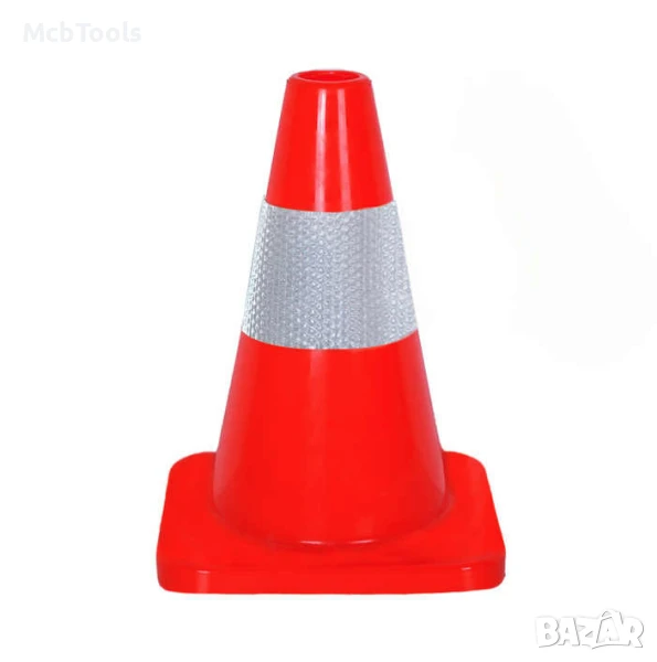 Авариен светлоотразителен конус 30см, снимка 1